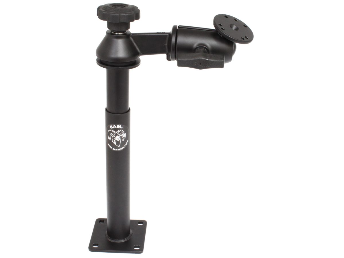 RAM-VP-SW2-89 , RAM Tele-Pole with 8&9 Poles, Single Swing Arm & Round Plate