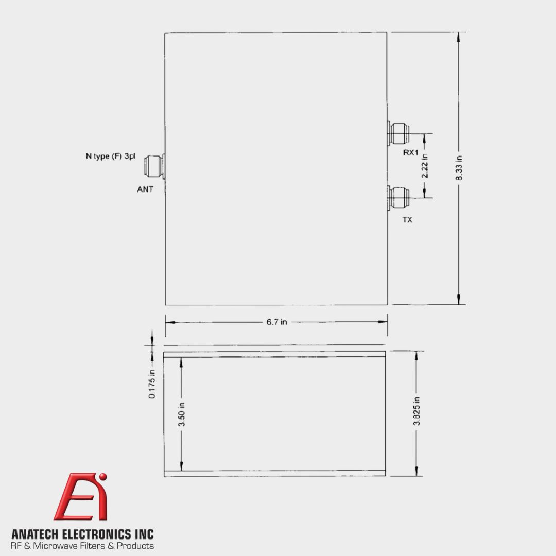ANATECH - 380-385 MHz 390-395 MHz Cavity Duplexer - Image 2